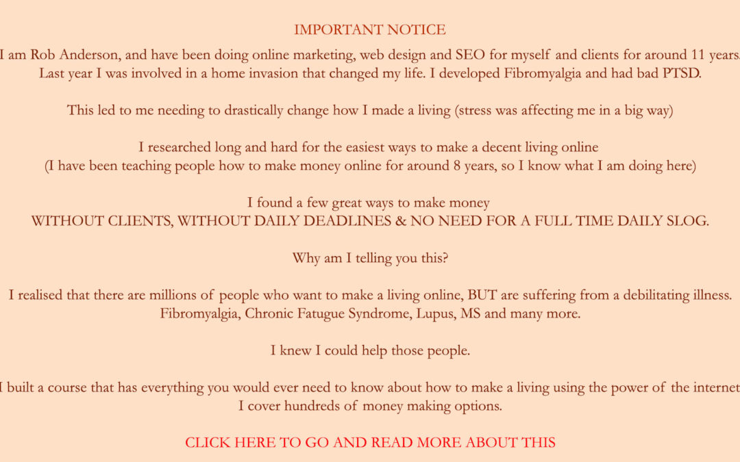 Working on small things for the Fibromyalgia site