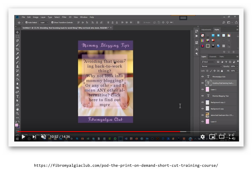 Watch me create a Pinterest pin that will be a template for easy re-use.